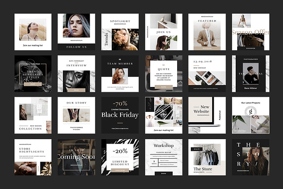 Luxury Social Media Pack in Instagram Templates - product preview 7