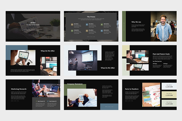 Aveo : Marketing Report Powerpoint in PowerPoint Templates - product preview 7