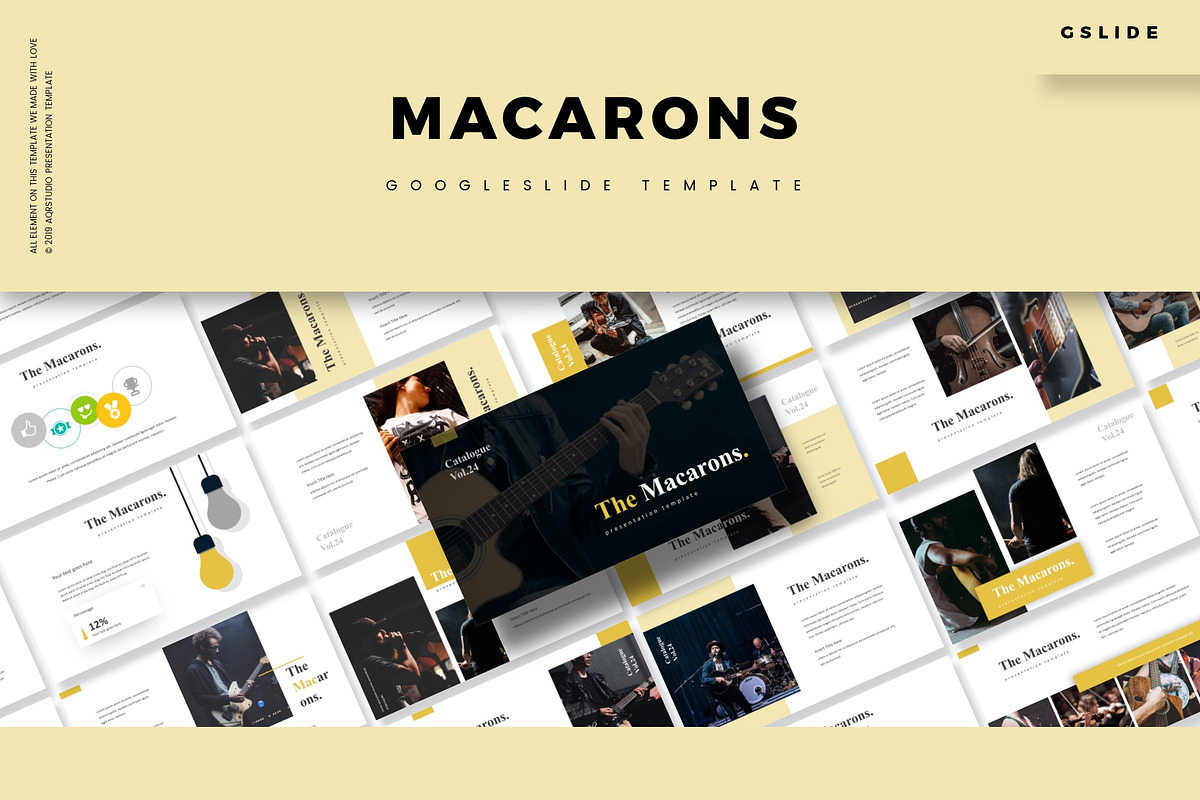 The Macarons -Google Slides Template in Google Slides Templates - product preview 8