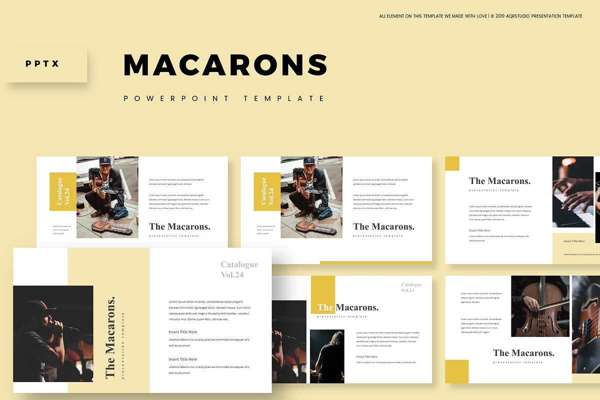 The Macarons - Powerpoint Template in PowerPoint Templates - product preview 8