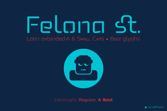 Felona st -6 Neo Stencil fonts in Sans-Serif Fonts - product preview 1