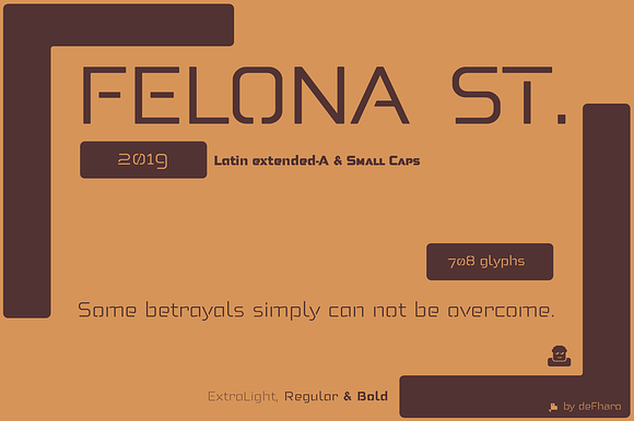 Felona st -6 Neo Stencil fonts in Sans-Serif Fonts - product preview 4