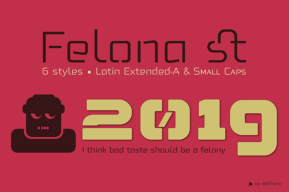 Felona st -6 Neo Stencil fonts in Sans-Serif Fonts - product preview 6