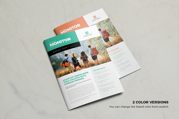 Business Newsletter in Brochure Templates - product preview 3