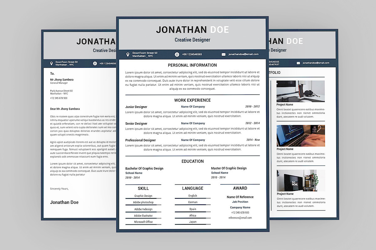 Different Resume Designer in Resume Templates - product preview 8