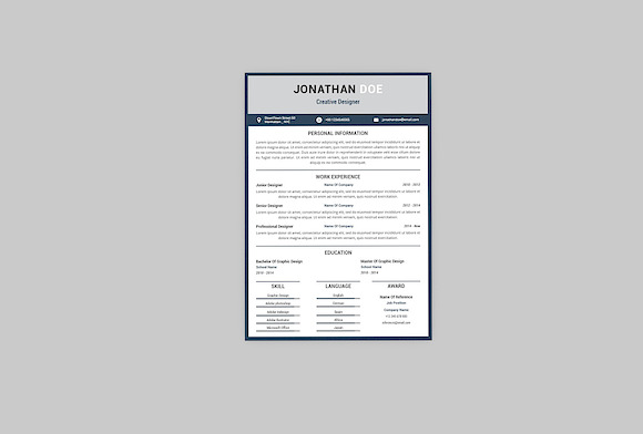 Different Resume Designer in Resume Templates - product preview 2