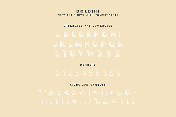 Boldini. SVG font family in Symbol Fonts - product preview 4