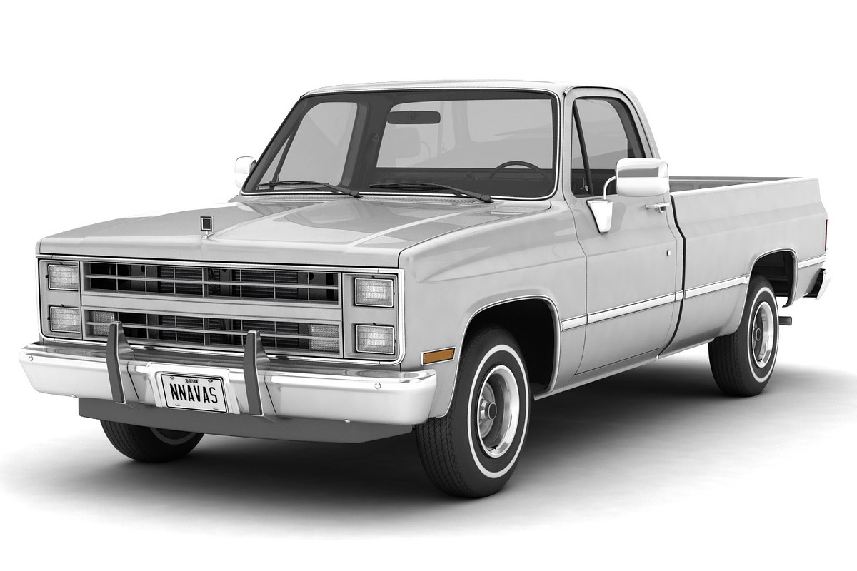 GENERIC PICKUP TRUCK 1 in Vehicles - product preview 8