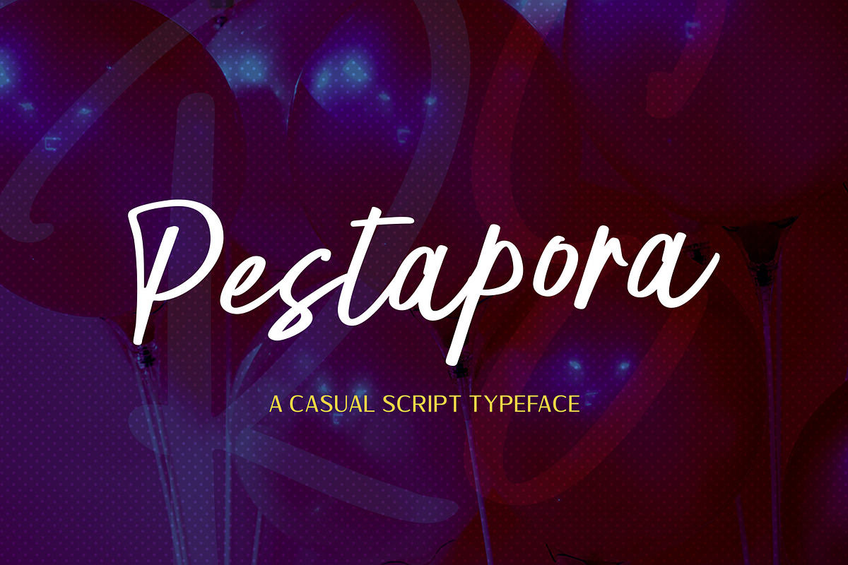 Pestapora in Script Fonts - product preview 8