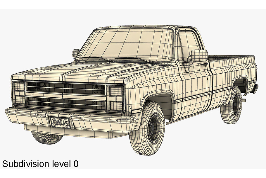 GENERIC PICKUP TRUCK 1 in Vehicles - product preview 10