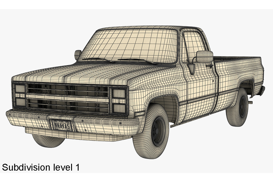 GENERIC PICKUP TRUCK 1 in Vehicles - product preview 11