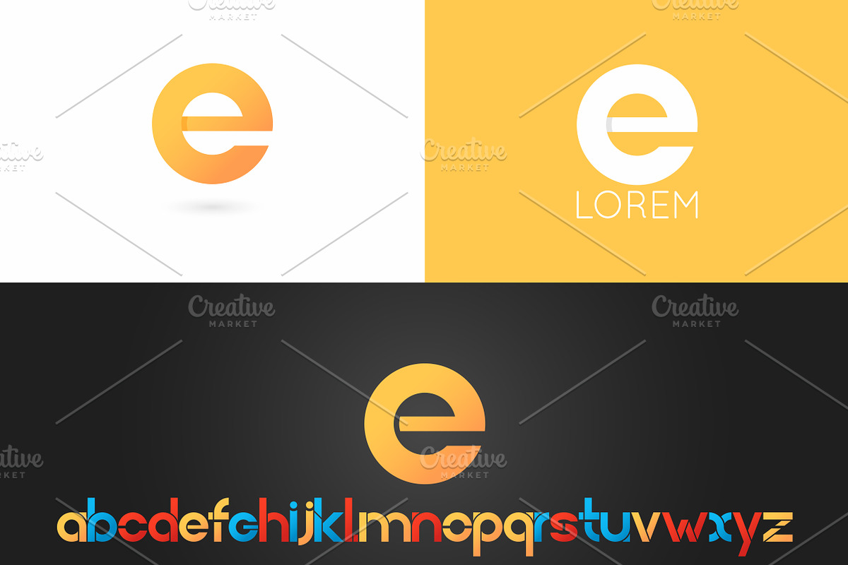 Letter E logo vector icon in Logo Templates - product preview 8