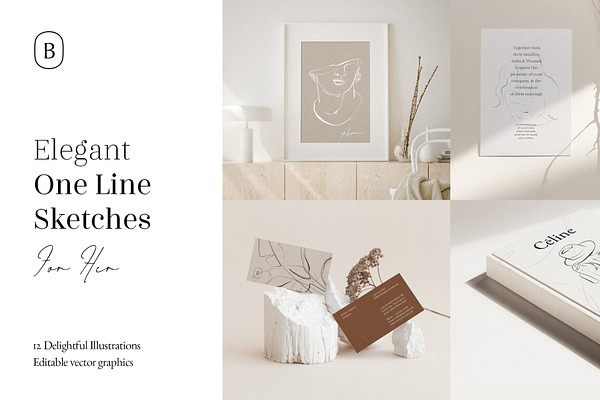 Elegant One Line Sketches vol.2