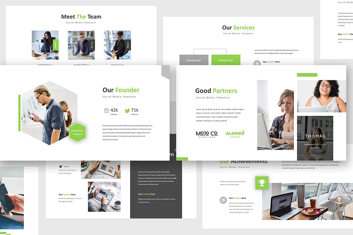 Social Media Powerpoint Template in PowerPoint Templates - product preview 8