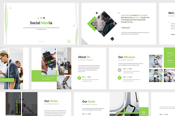 Social Media Powerpoint Template in PowerPoint Templates - product preview 1