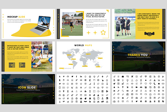 Fotball Soccer - Sport Powerpoint in PowerPoint Templates - product preview 3