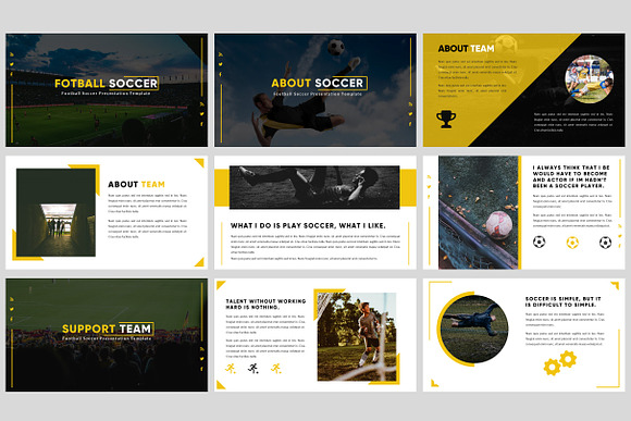 Fotball Soccer - Sport Keynote in Keynote Templates - product preview 1