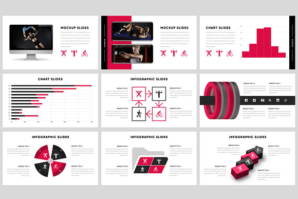 Bodybuild - Fitness, Gym Powerpoint in PowerPoint Templates - product preview 3