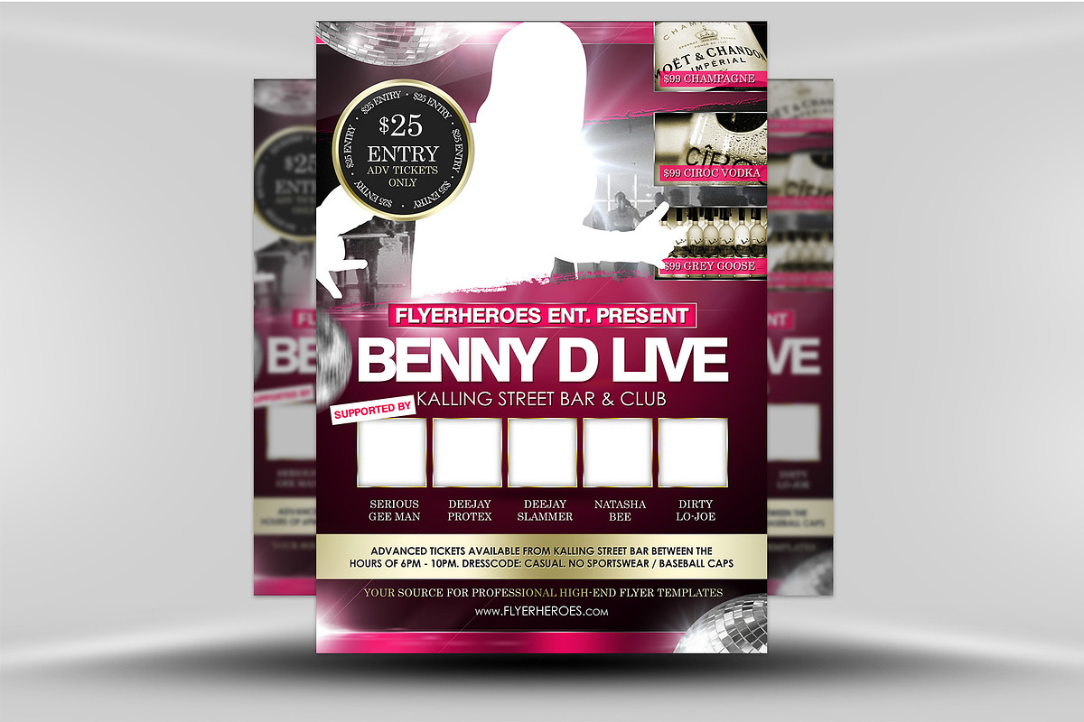 Benny D Flyer Template in Flyer Templates - product preview 8