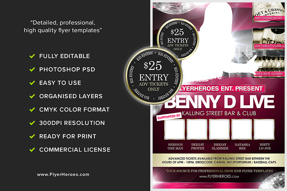 Benny D Flyer Template in Flyer Templates - product preview 2