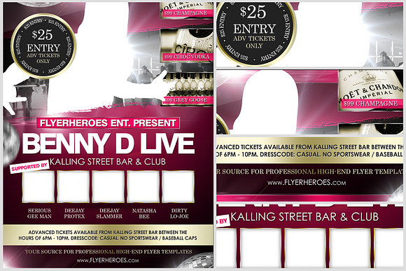 Benny D Flyer Template in Flyer Templates - product preview 3
