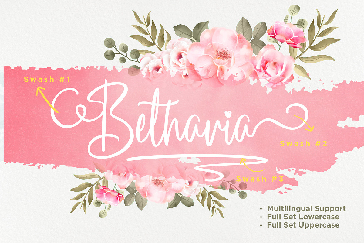 Betharia Script in Script Fonts - product preview 8