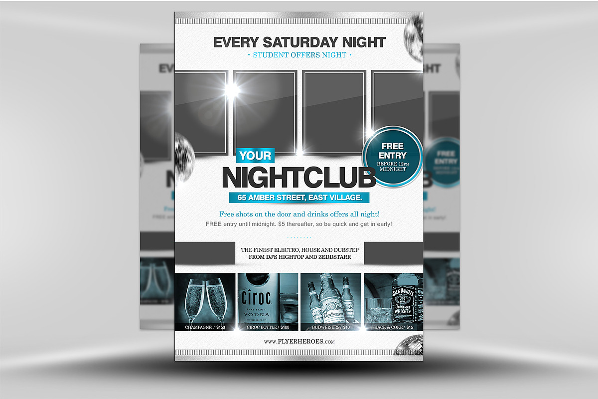 Every Saturday Night Flyer Template in Flyer Templates - product preview 8