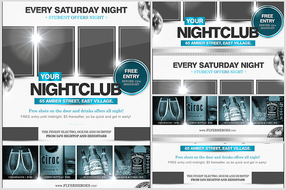 Every Saturday Night Flyer Template in Flyer Templates - product preview 2