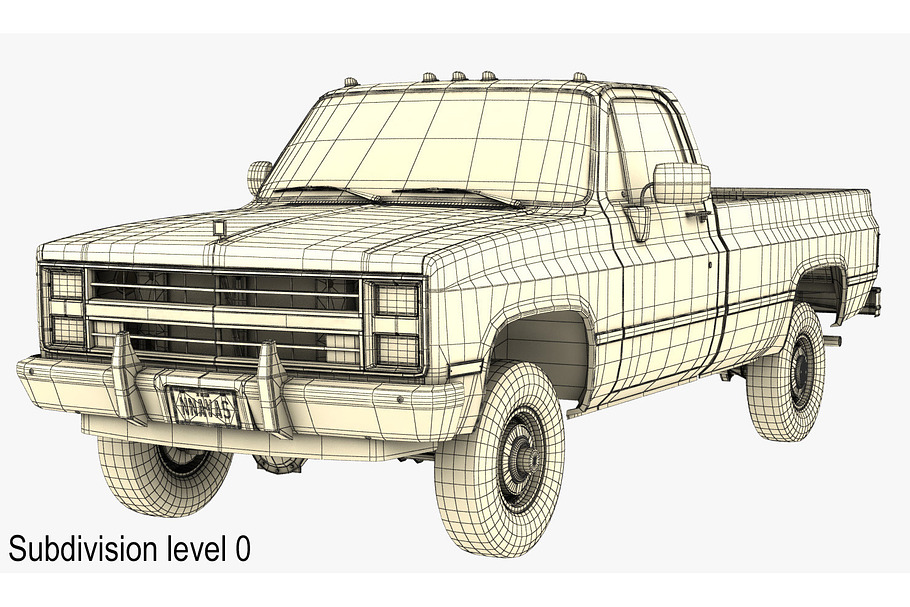 GENERIC 4WD PICKUP TRUCK 4 in Vehicles - product preview 14
