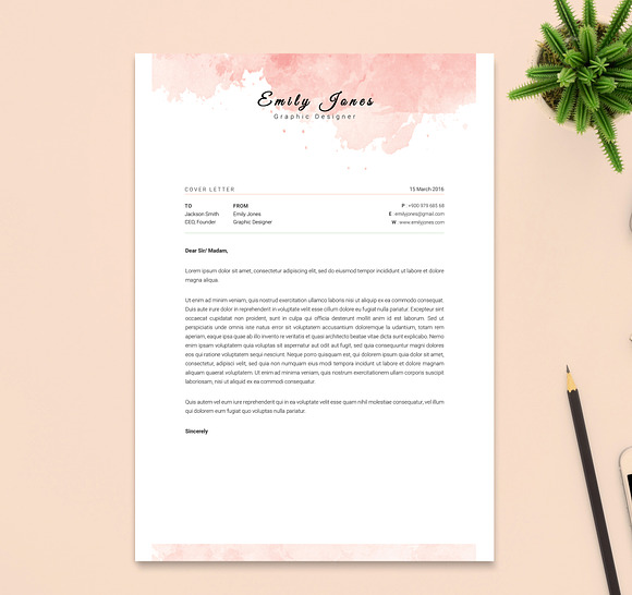 2 Page Resume & CoverLetter Template in Resume Templates - product preview 5