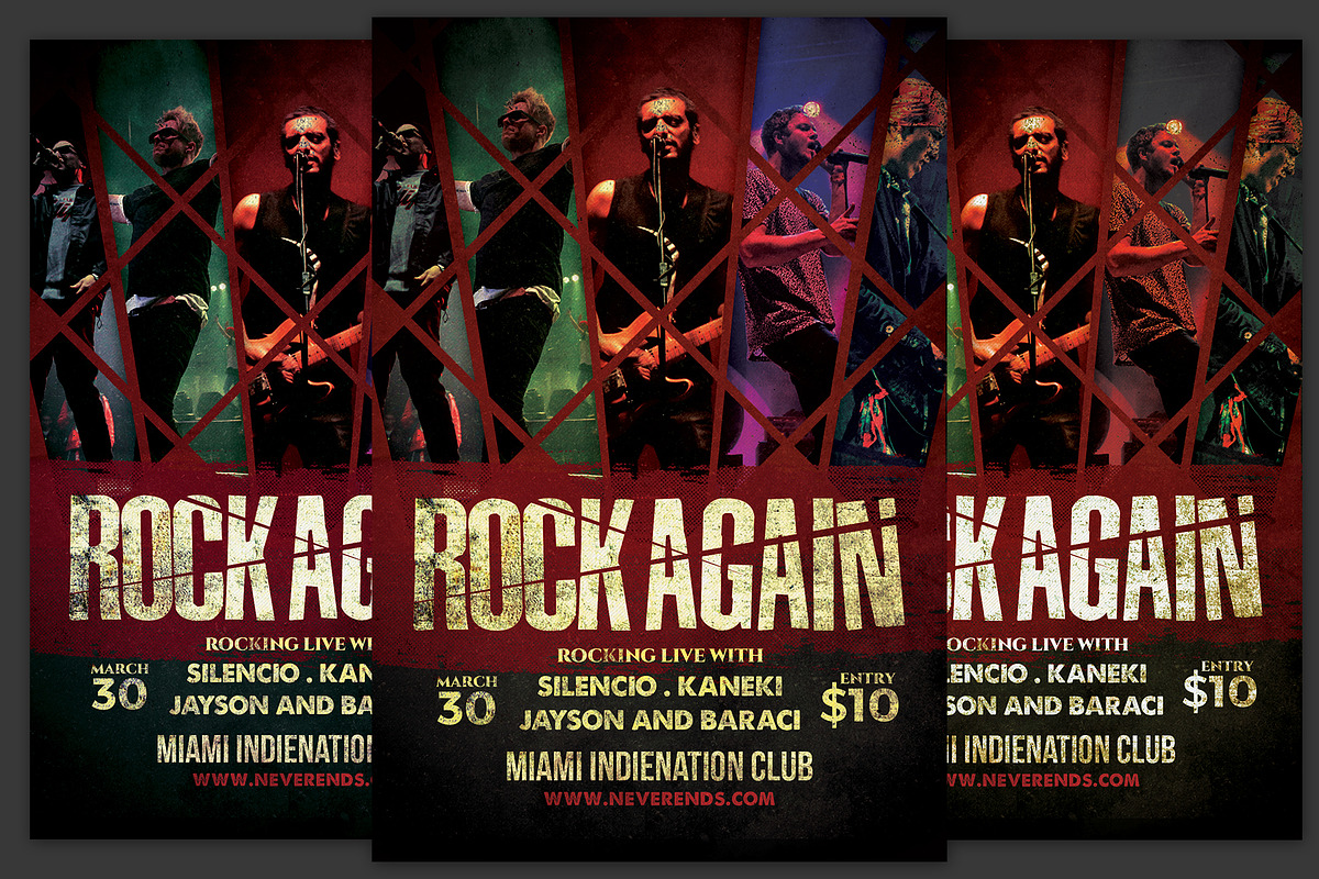 Rock Again Flyer in Flyer Templates - product preview 8