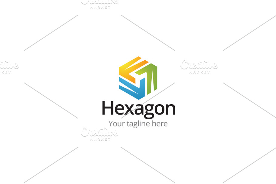 Hexagon Logo - F Logo in Logo Templates - product preview 8