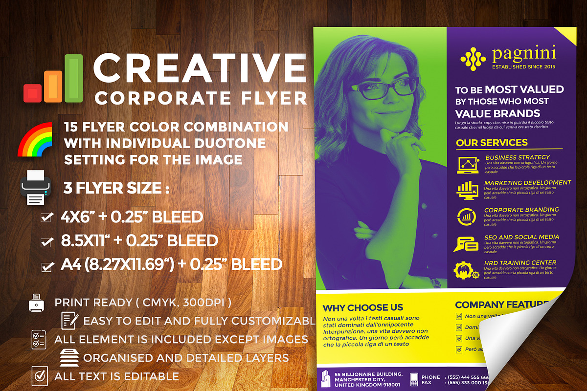 Creative Corporate Flyer in Flyer Templates - product preview 8