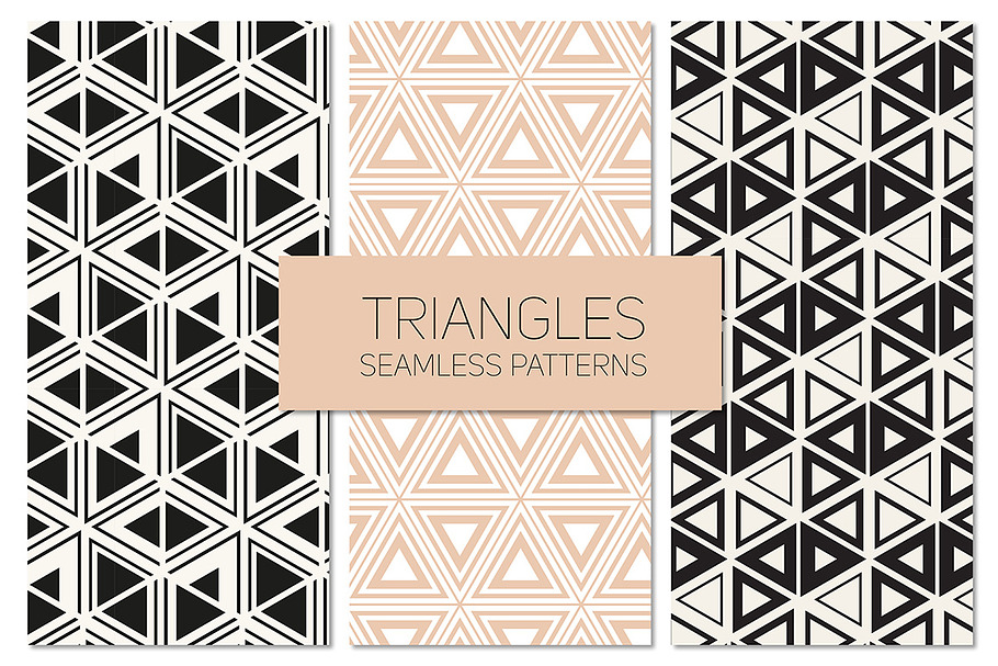 Triangles. Seamless Patterns Set 8 in Patterns - product preview 8