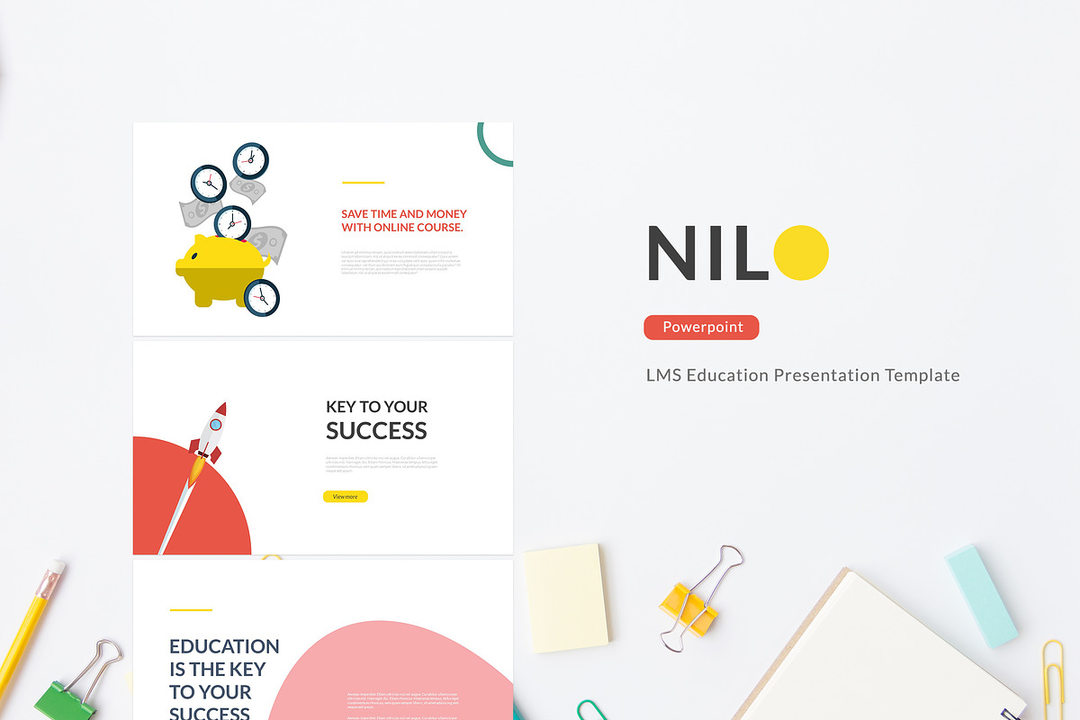 Nilo - LMS Education Powerpoint in PowerPoint Templates - product preview 8