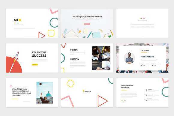 Nilo - LMS Education Google Slides in Google Slides Templates - product preview 1