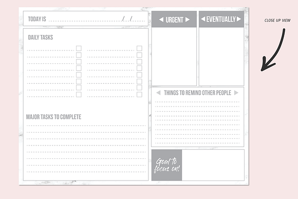 EDITABLE Daily To-Do List Page in Stationery Templates - product preview 5