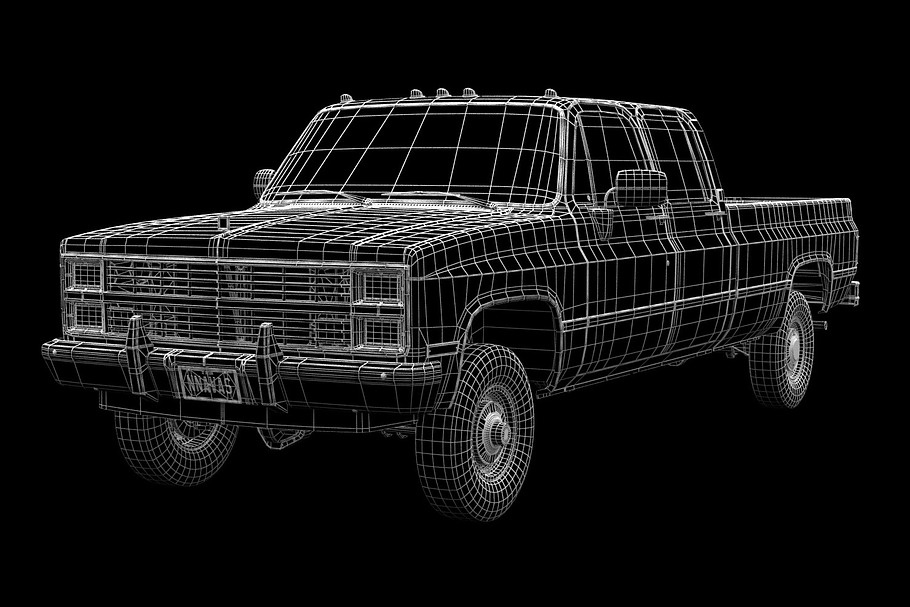 GENERIC 4WD PICKUP TRUCK 5 in Vehicles - product preview 15