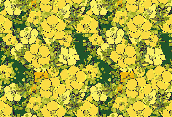 Set of six floral patterns in Patterns - product preview 7