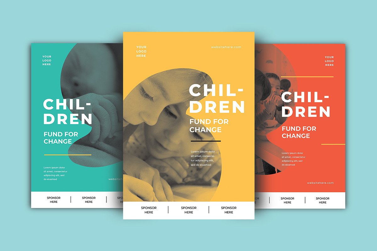 Children Fund Flyer in Flyer Templates - product preview 8