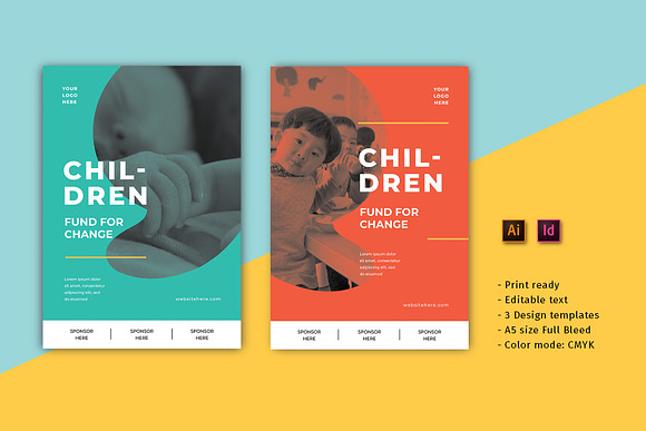 Children Fund Flyer in Flyer Templates - product preview 1