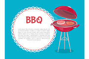 BBQ Party Mockup Oven with Steaks