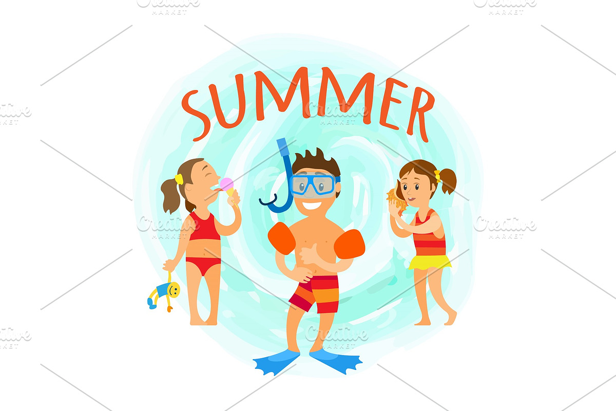 Summer Hobbies Snorkelling and in Illustrations - product preview 8