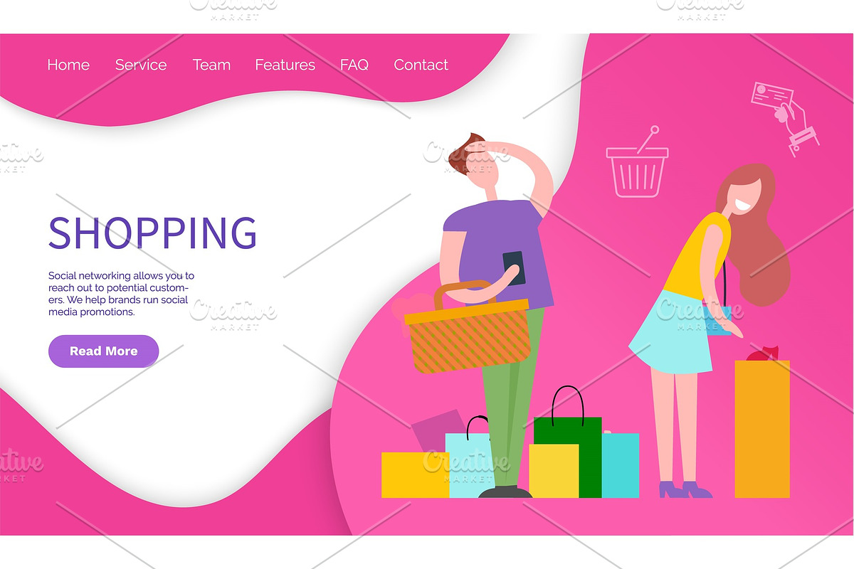 Shopping Customers and Medial in Illustrations - product preview 8