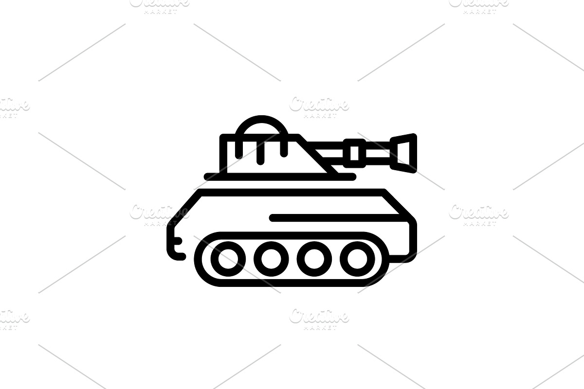 Tank army icon in Icons - product preview 8
