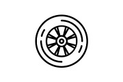 Wheel tyre icon