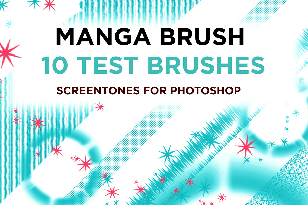 Screentone Photoshop Test Brushes in Photoshop Brushes - product preview 8