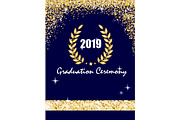 Graduation ceremony banner with
