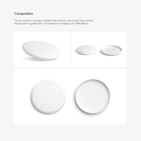 Frisbee Mockups Set in Product Mockups - product preview 1