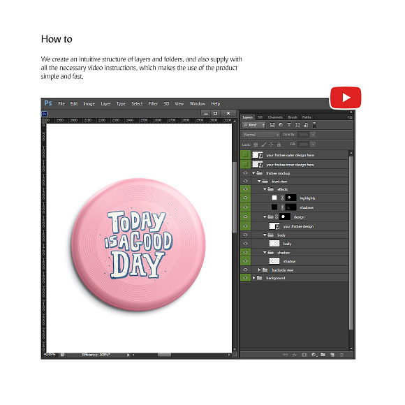 Frisbee Mockups Set in Product Mockups - product preview 5